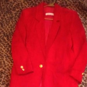 Evan Davies Red Suede Blazer